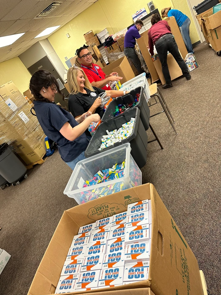 prop appraiser stuffing bags